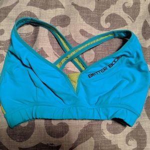 Better bodies blue and green sportsbra